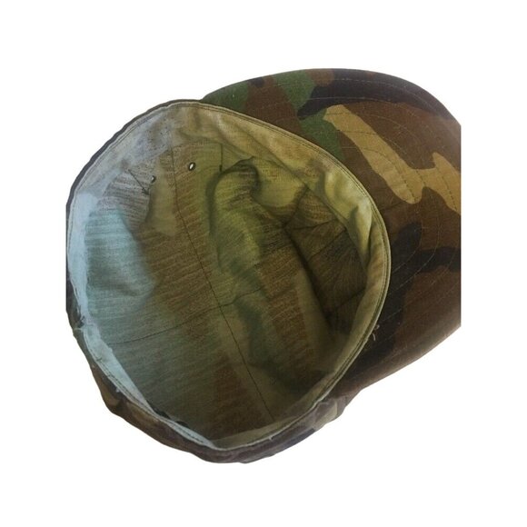 Military Fatigue Hat Fitted Green Camouflage Fitted - Picture 4 of 5